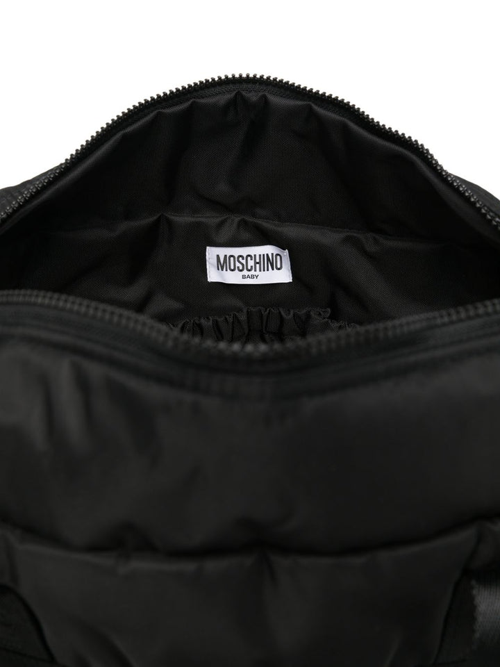 Borsa mamma nera MUX068L3A89 60100 Moschino Kids 