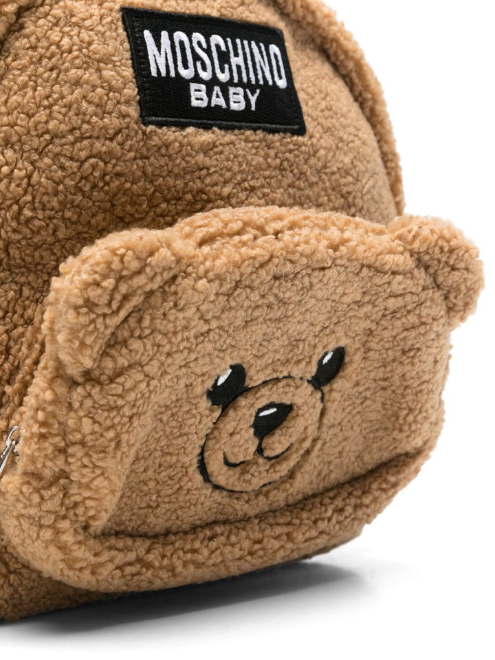 Zaino marrone per bambino MUX06ALIA00 20351 Moschino Kids 