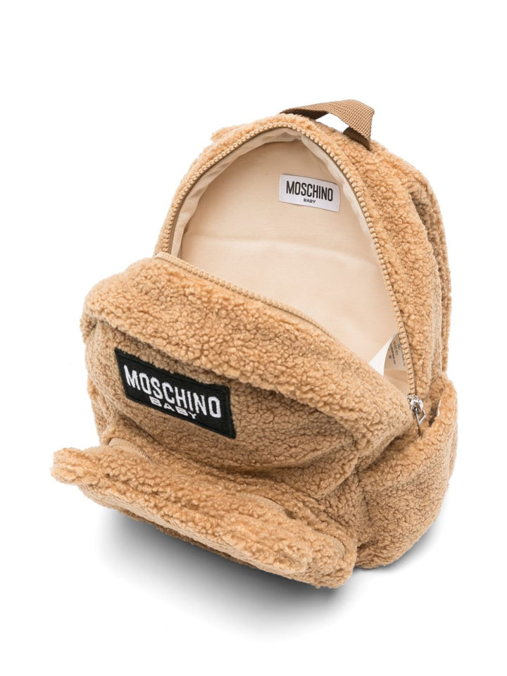Zaino marrone per bambino MUX06ALIA00 20351 Moschino Kids 