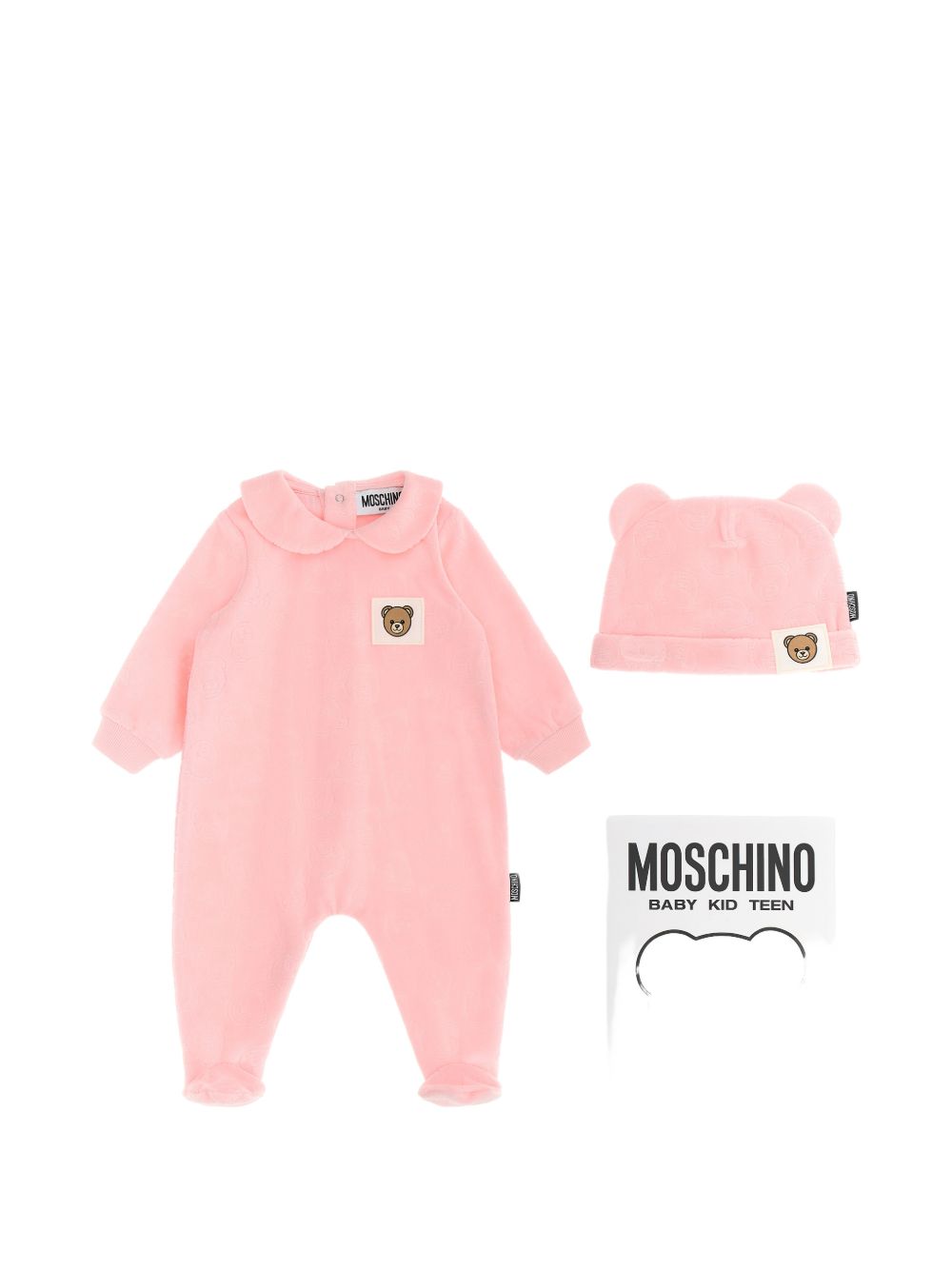 Tutina rosa per neonata MUY09ELGB12 50209 Moschino Kids 