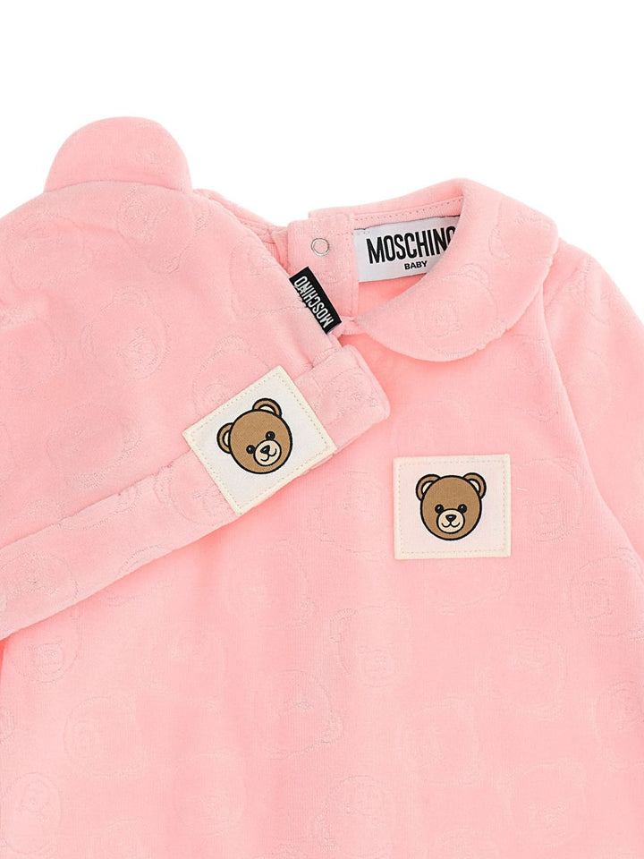 Tutina rosa per neonata MUY09ELGB12 50209 Moschino Kids 
