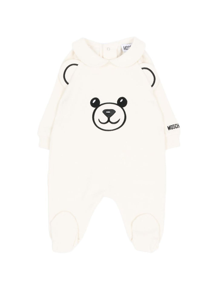 Tutina bianca per neonato MUY09GLCA93 10063 Moschino Kids 