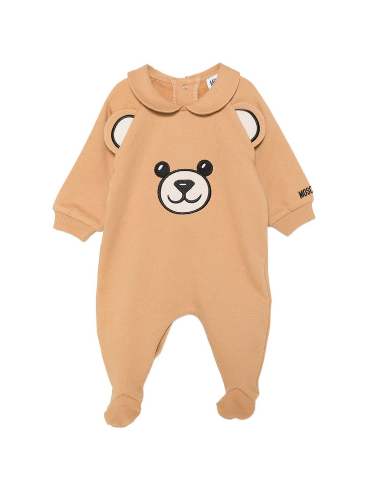 Tutina marrone per neonato MUY09GLCA93 20351 Moschino Kids 