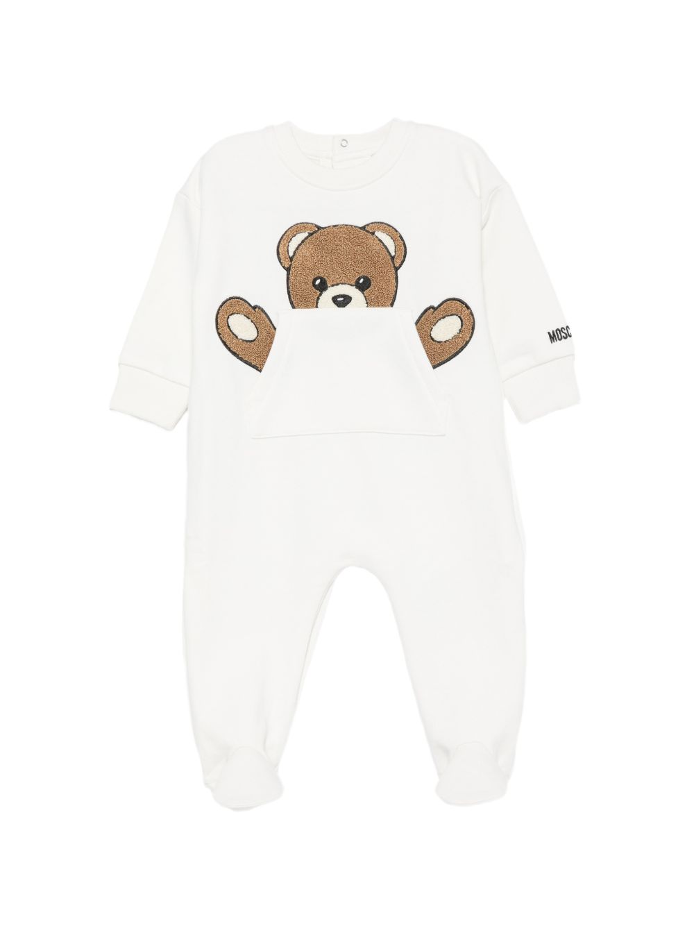 Tutina bianca per neonato MUY09HLCA93 10063 Moschino Kids 