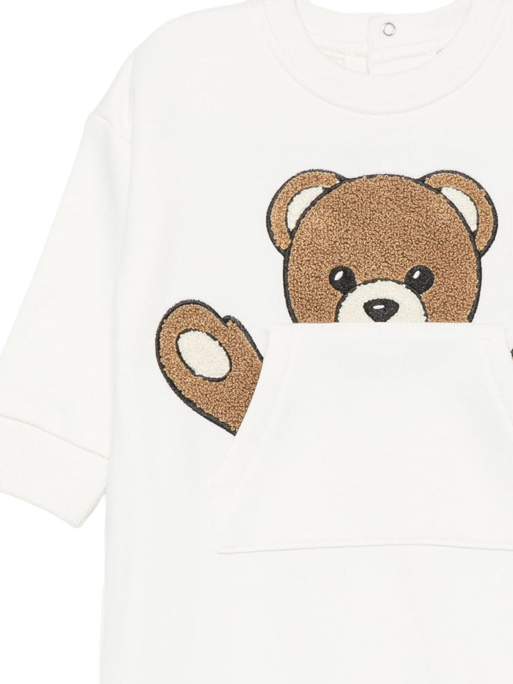 Tutina bianca per neonato MUY09HLCA93 10063 Moschino Kids 