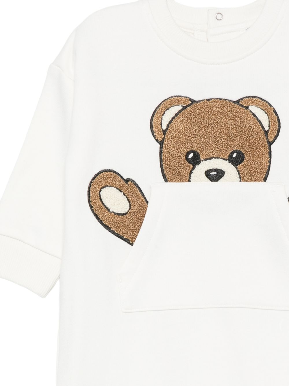 Tutina bianca per neonato MUY09HLCA93 10063 Moschino Kids 
