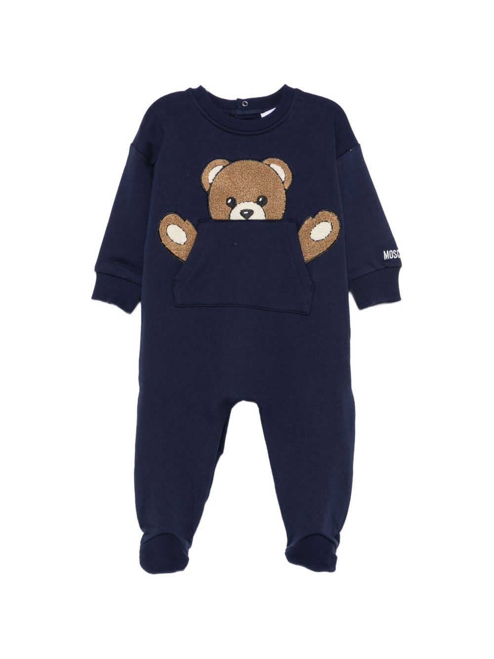 Tutina blu navy per neonato MUY09HLCA93 40016 Moschino Kids 
