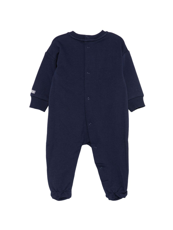 Tutina blu navy per neonato MUY09HLCA93 40016 Moschino Kids 