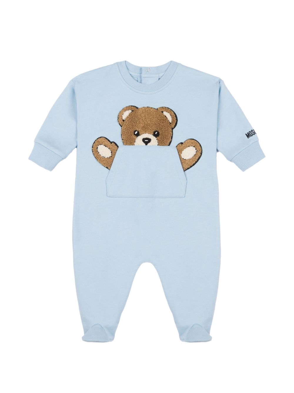 Tutina blu sky per neonato MUY09HLCA93 40304 Moschino Kids 