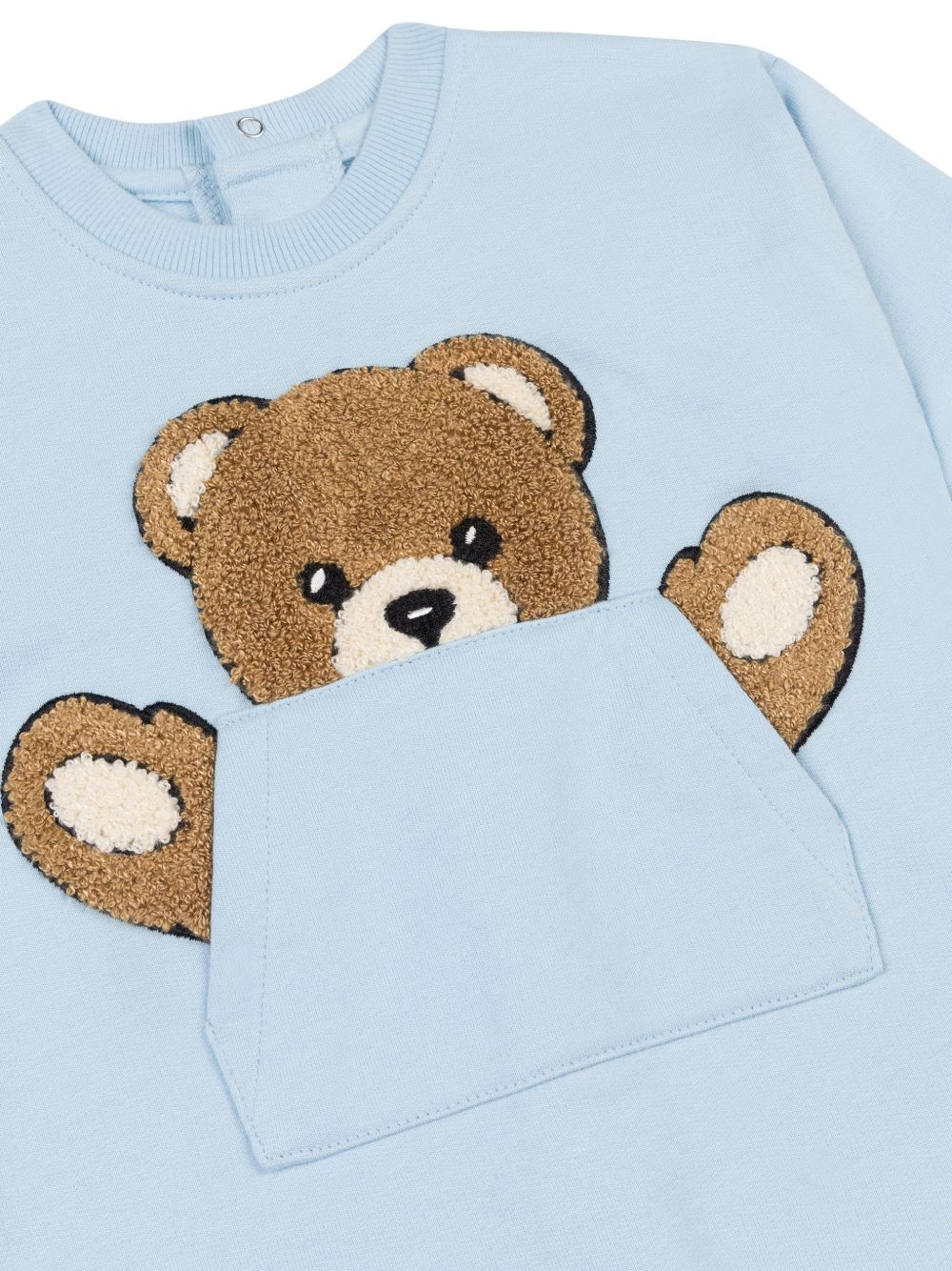 Tutina blu sky per neonato MUY09HLCA93 40304 Moschino Kids 