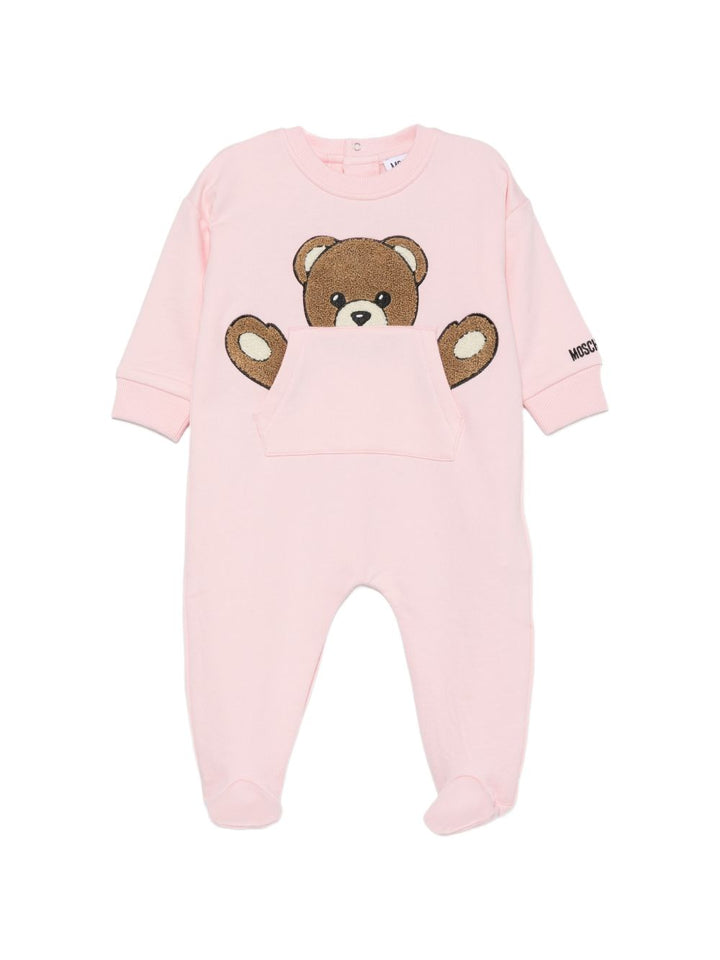 Tutina rosa per neonata MUY09HLCA93 50209 Moschino Kids 