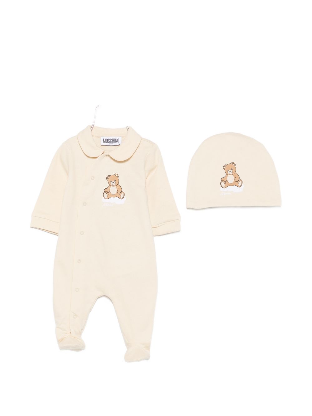 Tutina beige per neonato MUY09ILCA40 20404 Moschino Kids 