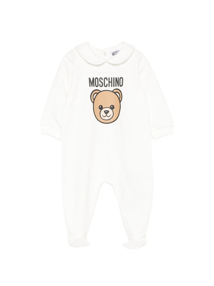 Tutina bianca per neonato MUY09OLCA40 10063 Moschino Kids 
