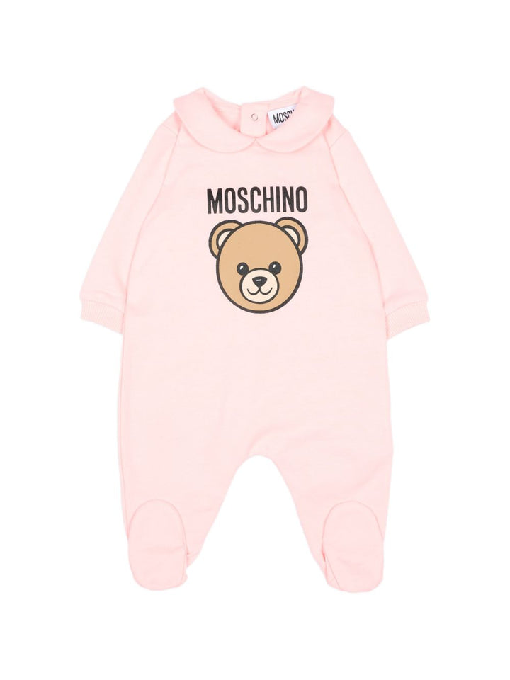 Tutina rosa chiaro per neonata MUY09OLCA40 50209 Moschino Kids 
