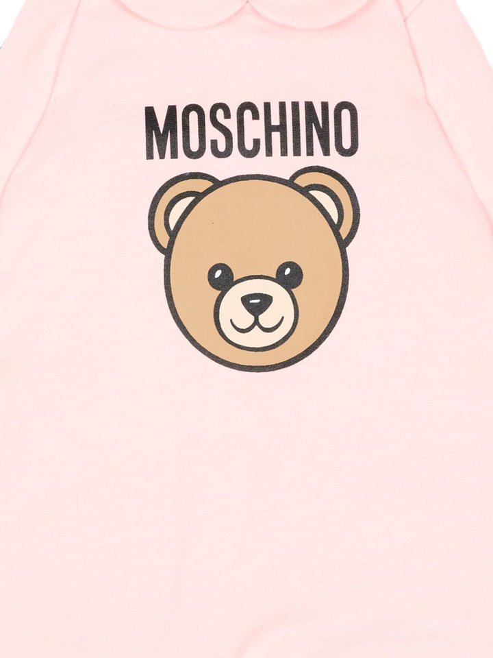 Tutina rosa chiaro per neonata MUY09OLCA40 50209 Moschino Kids 