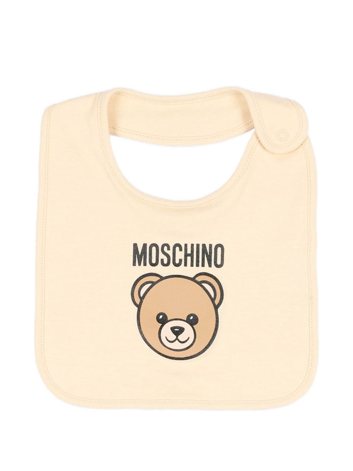 Kit tutina beige per neonato MUY09PLCA40 20404 Moschino Kids 