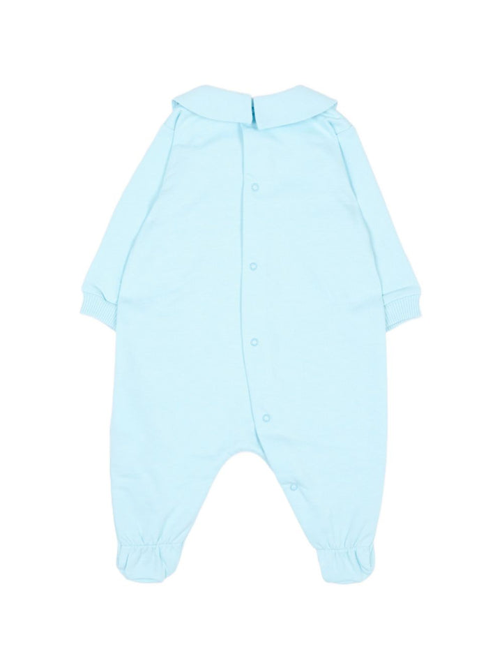 Kit tutina azzurra per neonato MUY09PLCA40 40304 Moschino Kids 