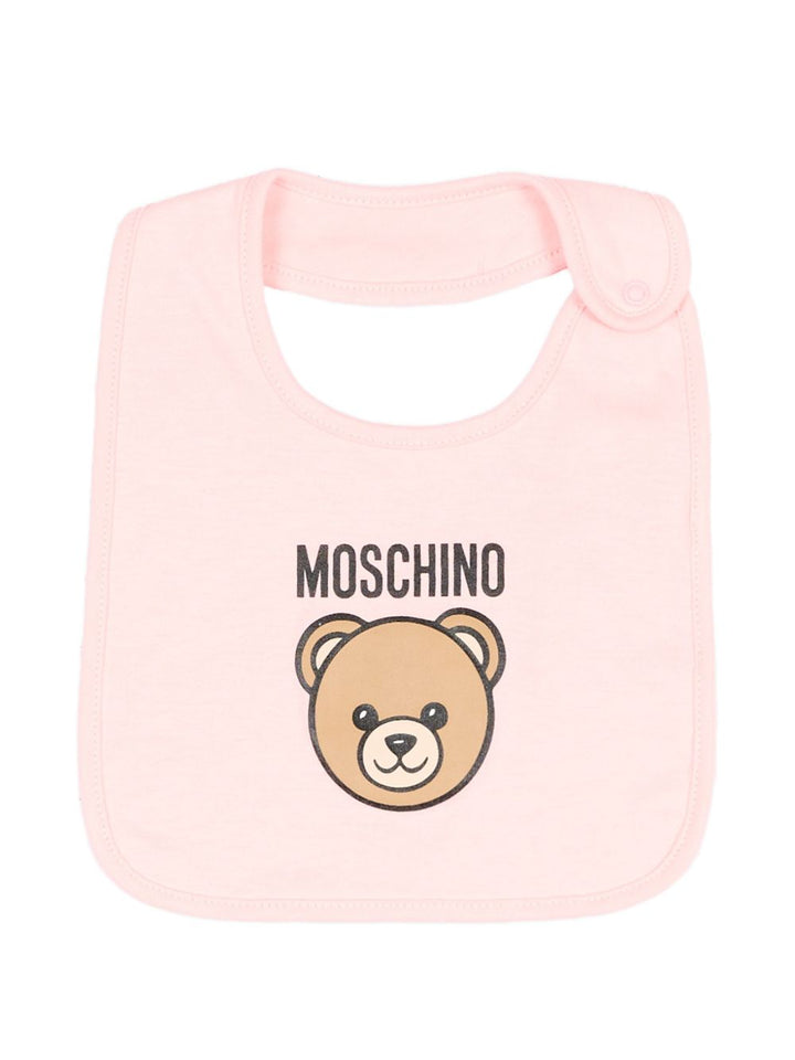 Kit tutina rosa chiaro per neonata MUY09PLCA40 50209 Moschino Kids 