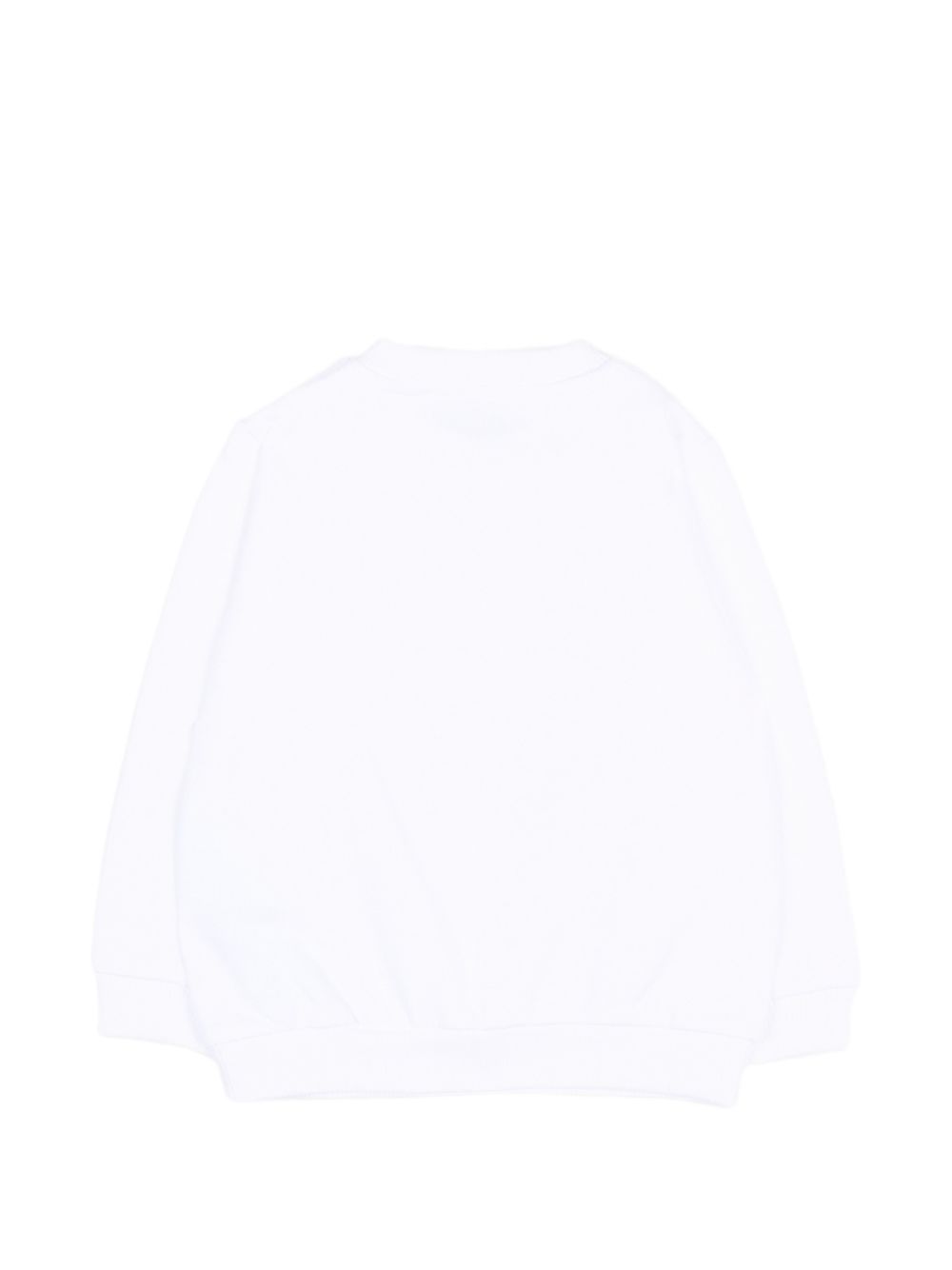 Felpa bianca per neonato MVF060LCA83 10101 Moschino Kids 