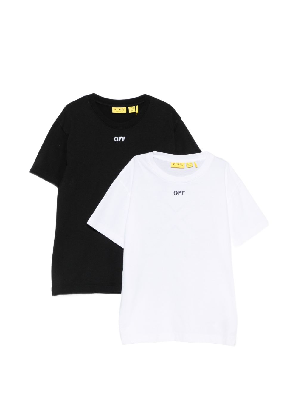 T-shirt bianco/nero per bambino OB2B002F26JER00190 961 Off White Kids 