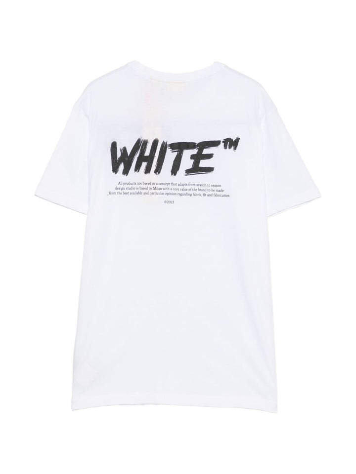T-shirt bianca per bambino OBAA002F26JER00210 101 Off White Kids 
