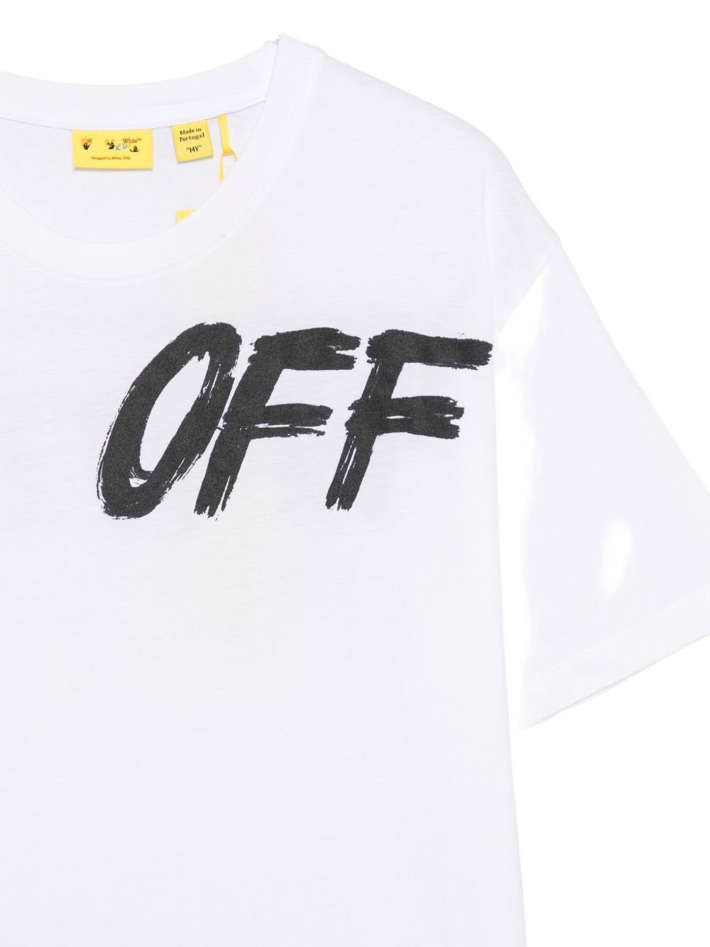 T-shirt bianca per bambino OBAA002F26JER00210 101 Off White Kids 
