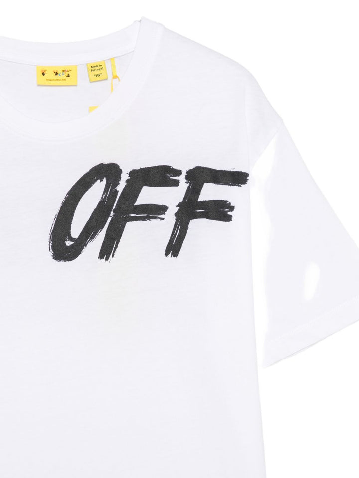 T-shirt bianca per bambino OBAA002F26JER00210 101 Off White Kids 