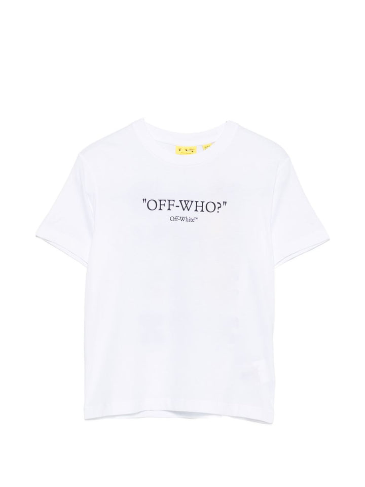 T-shirt bianco per bambino OBAA002F26JER00710 100 Off White Kids 