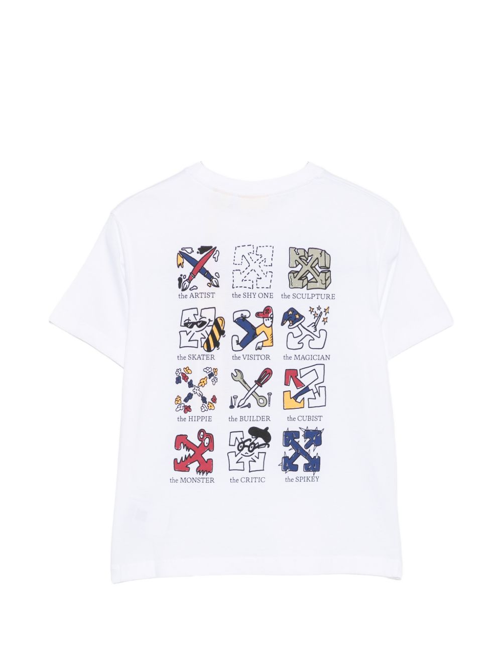 T-shirt bianco per bambino OBAA002F26JER00710 100 Off White Kids 