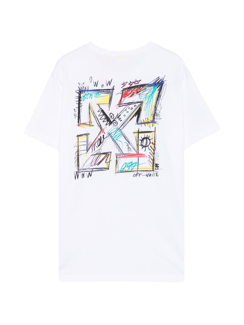 T-shirt bianca per bambino OBAA002F26JER00810 100 Off White Kids 