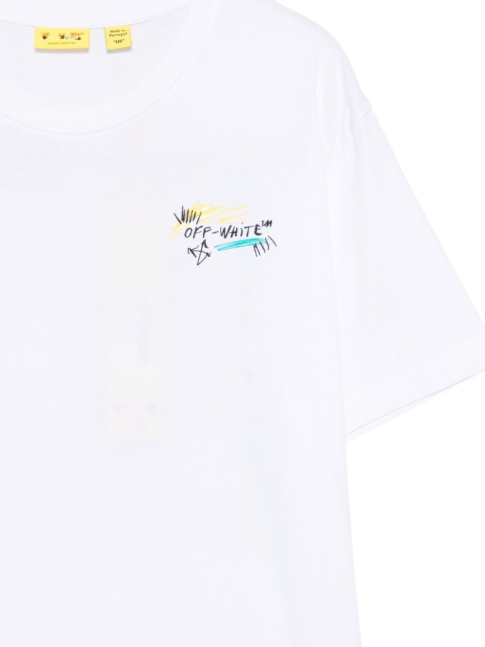 T-shirt bianca per bambino OBAA002F26JER00810 100 Off White Kids 
