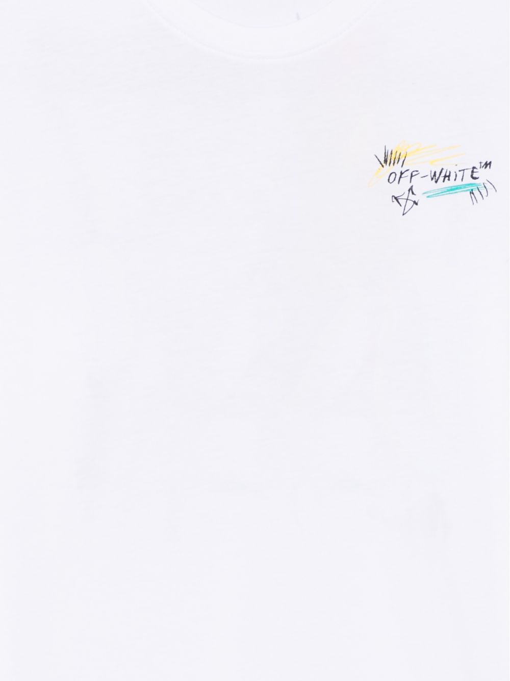 T-shirt bianca per bambino OBAA002F26JER00810 101 Off White Kids 