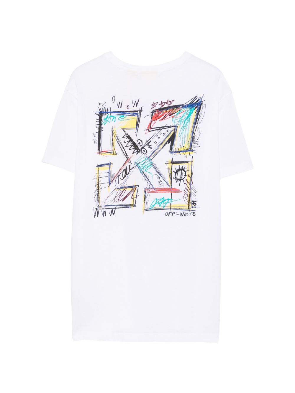 T-shirt bianca per bambino OBAA002F26JER00810 101 Off White Kids 