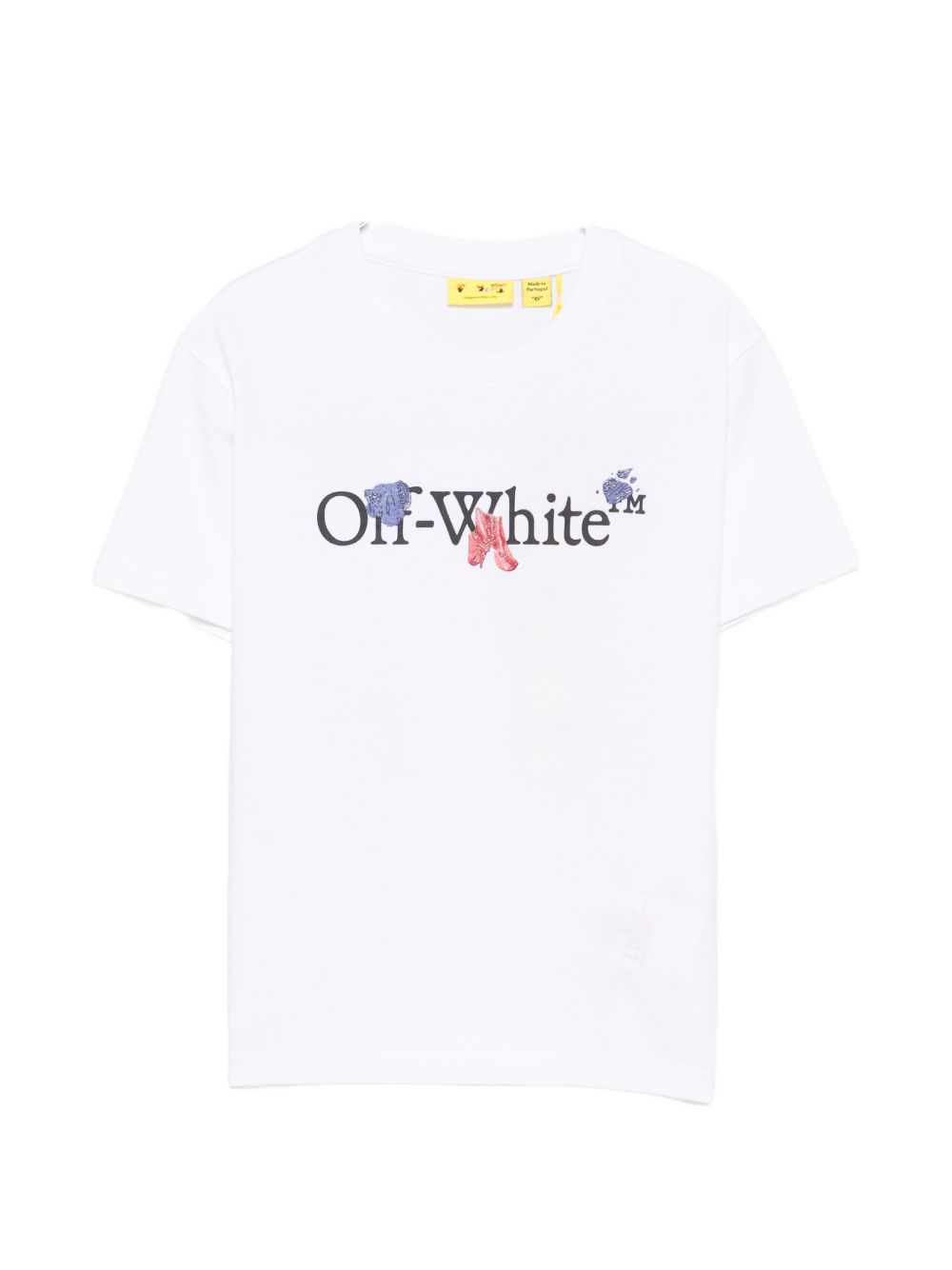 T-shirt bianca per bambino OBAA002F26JER00910 100 Off White Kids 