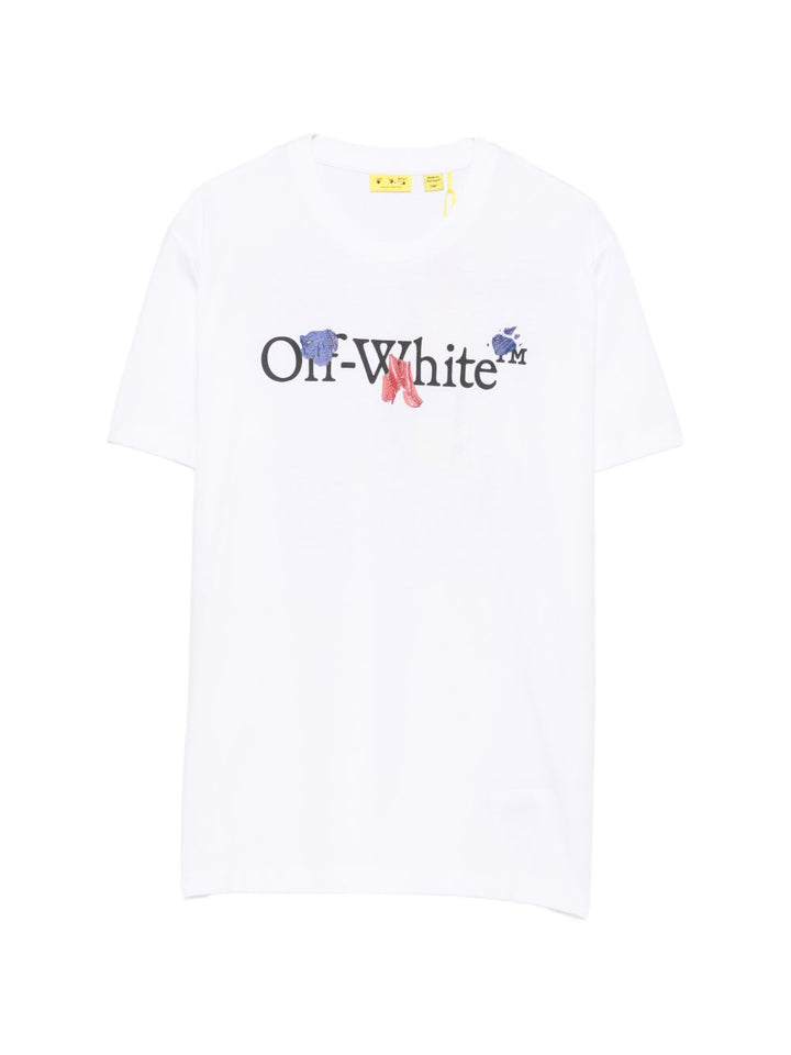 T-shirt bianco per bambino OBAA002F26JER00910 101 Off White Kids 