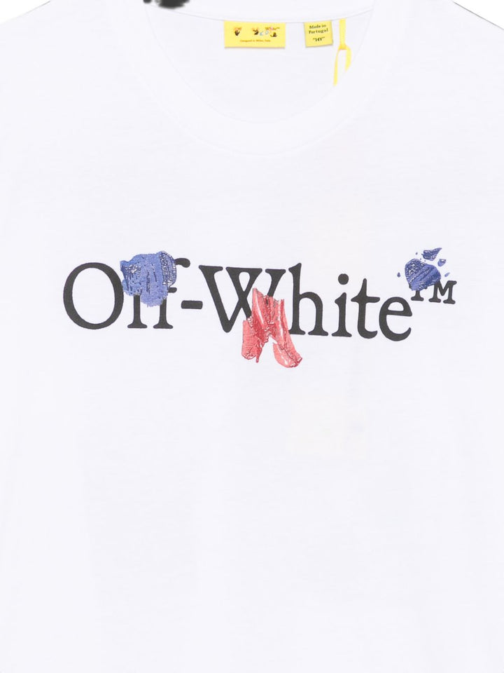 T-shirt bianco per bambino OBAA002F26JER00910 101 Off White Kids 