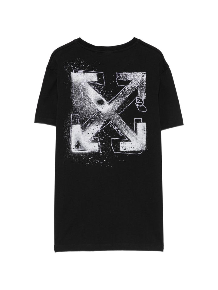 T-shirt nero per bambino OBAA002F26JER00E00 002 Off White Kids 