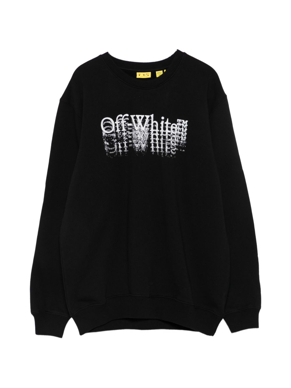 Felpa nera per bambino OBBA001F26FLE00100 001 Off White Kids 