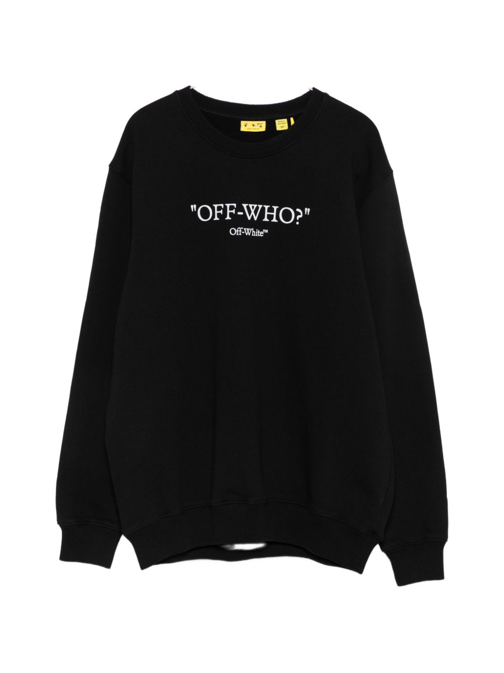 Felpa nera per bambino OBBA001F26FLE00300 002 Off White Kids 