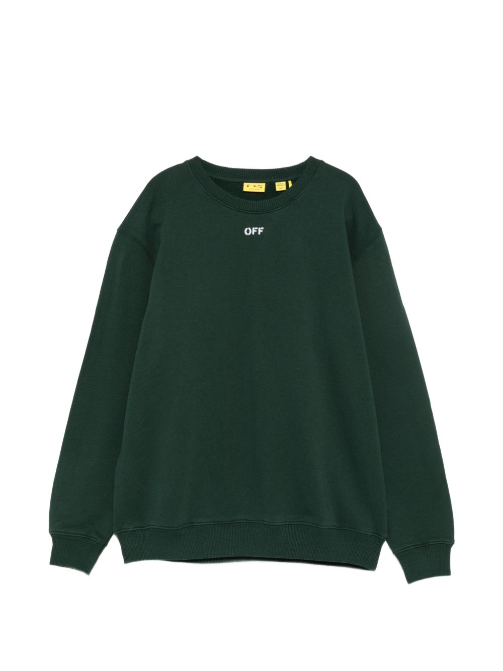 Felpa verde per bambino OBBA001F26FLE00730 303 Off White Kids 