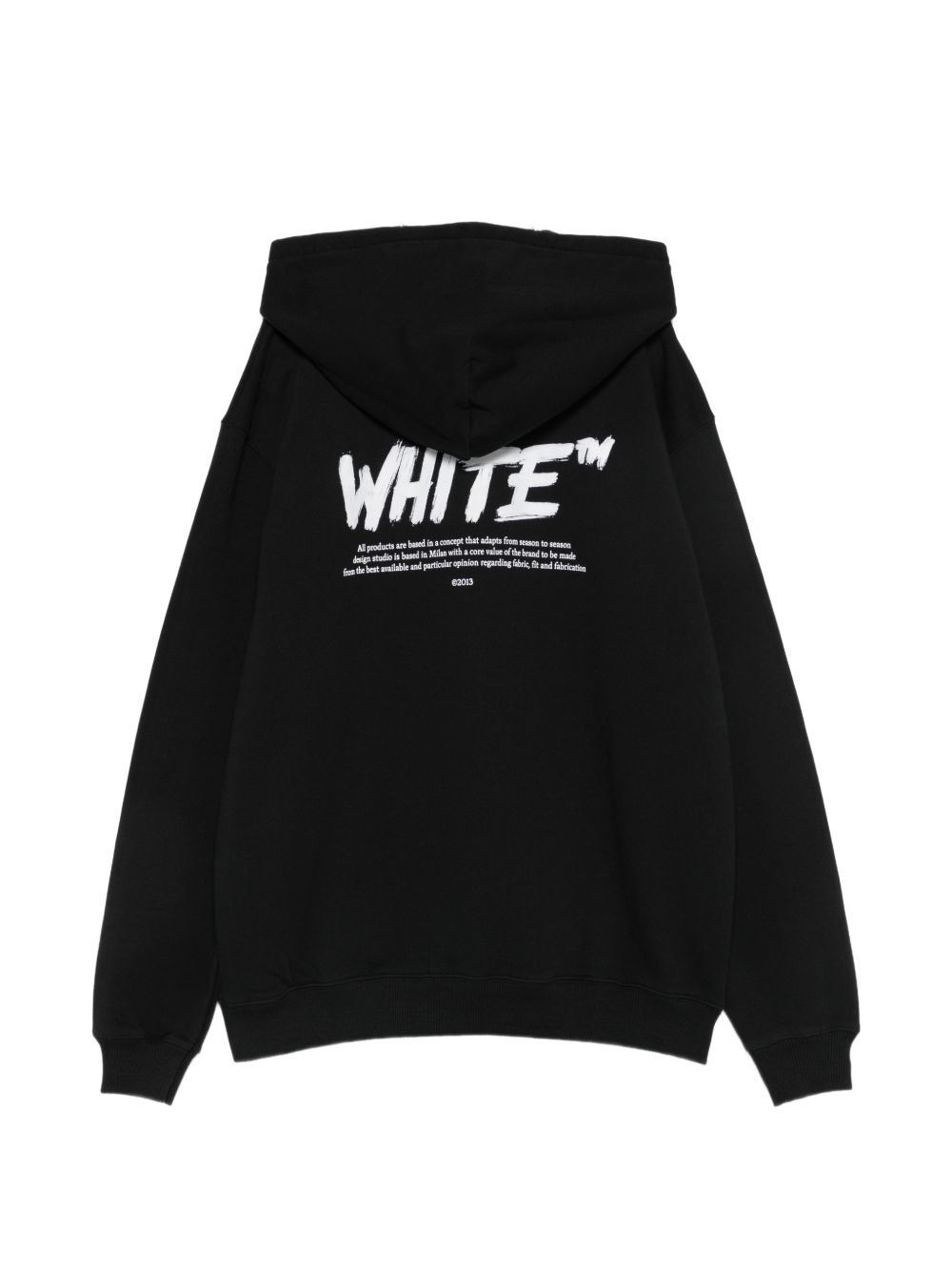 Felpa nera per bambino OBBB001F26FLE00200 002 Off White Kids 