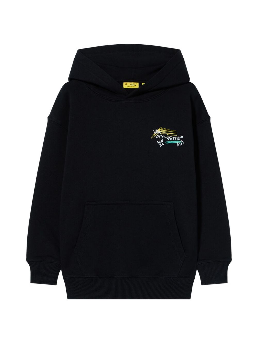 Felpa nera per bambino OBBB001F26FLE00400 002 Off White Kids 