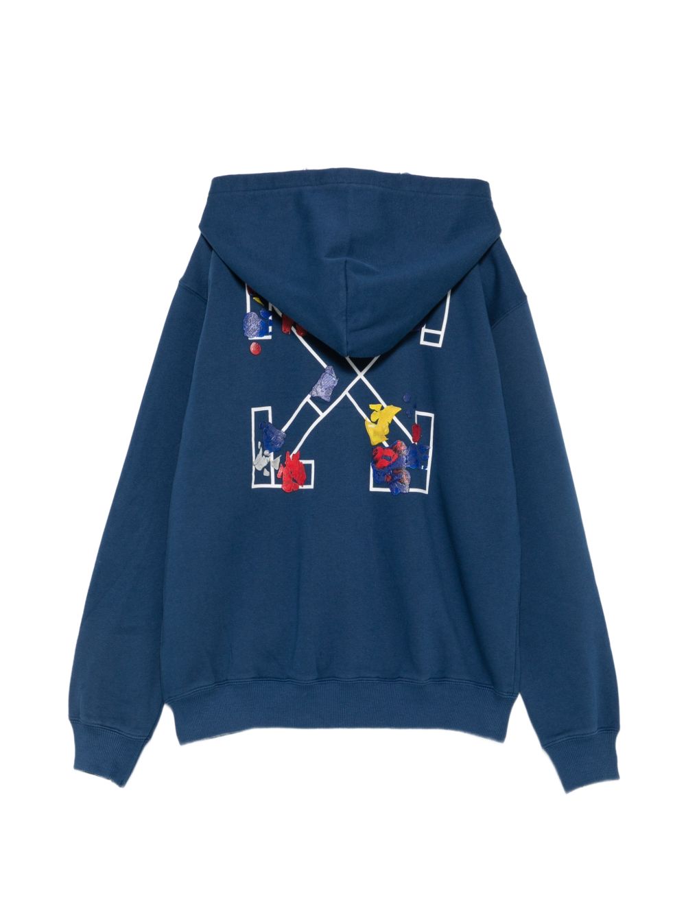 Felpa blu per bambino OBBE001F26FLE00240 411 Off White Kids 