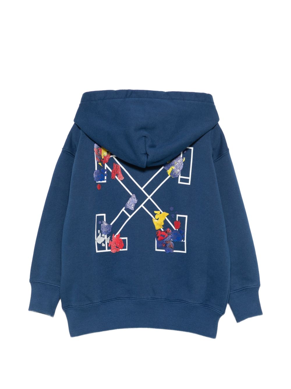Felpa blu per bambino OBBE001F26FLE00240 412 Off White Kids 