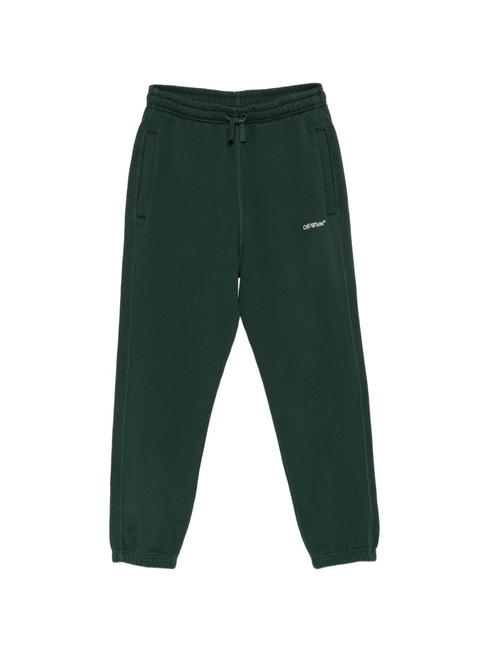 Pantalone verde scuro per bambino OBCH001F26FLE00230 302 Off White Kids 