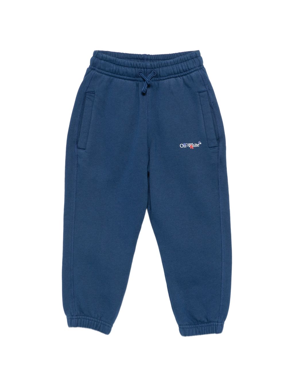 Pantalone blu per bambino OBCH001F26FLE00340 411 Off White Kids 
