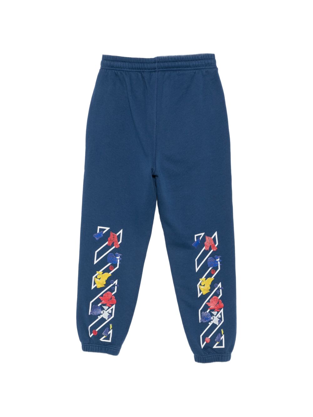 Pantalone blu per bambino OBCH001F26FLE00340 412 Off White Kids 