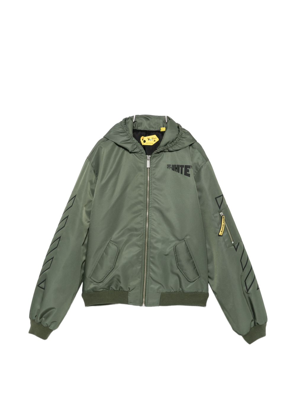 Giubbotto verde per bambino OBEH005F26FAB00130 303 Off White Kids 