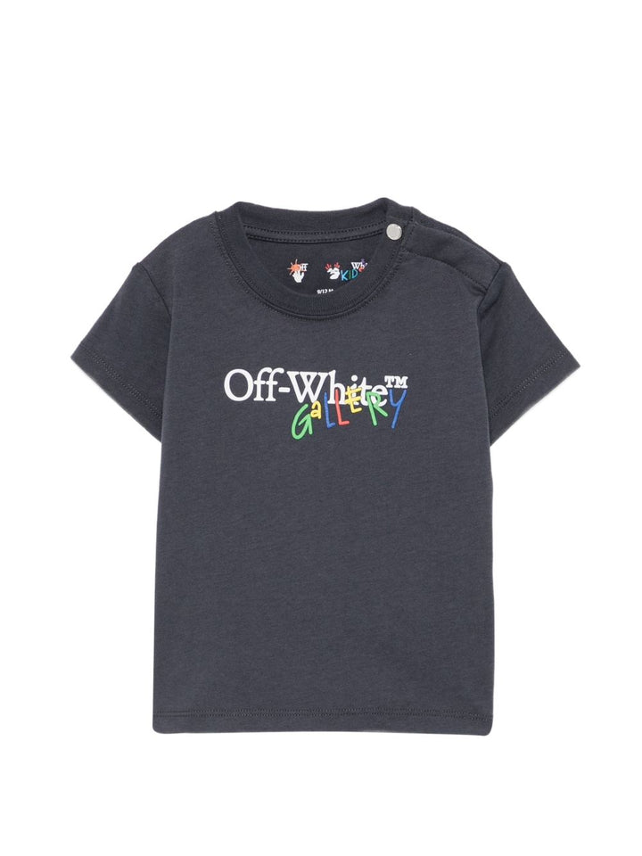 T-shirt blu navy per neonato OBXB001F26JER00140 405 Off White Kids 