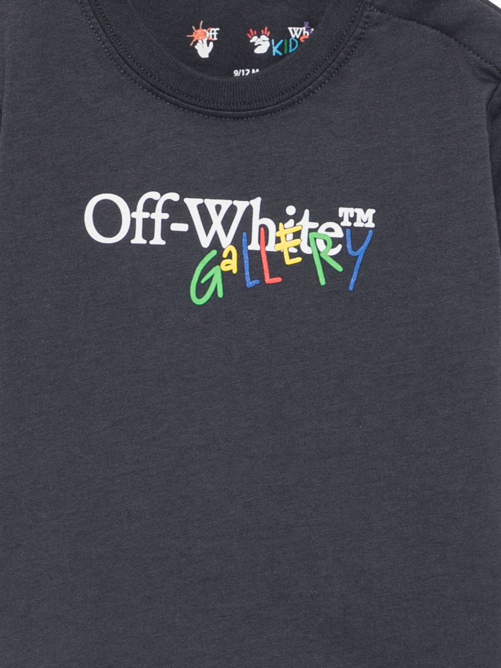 T-shirt blu navy per neonato OBXB001F26JER00140 405 Off White Kids 